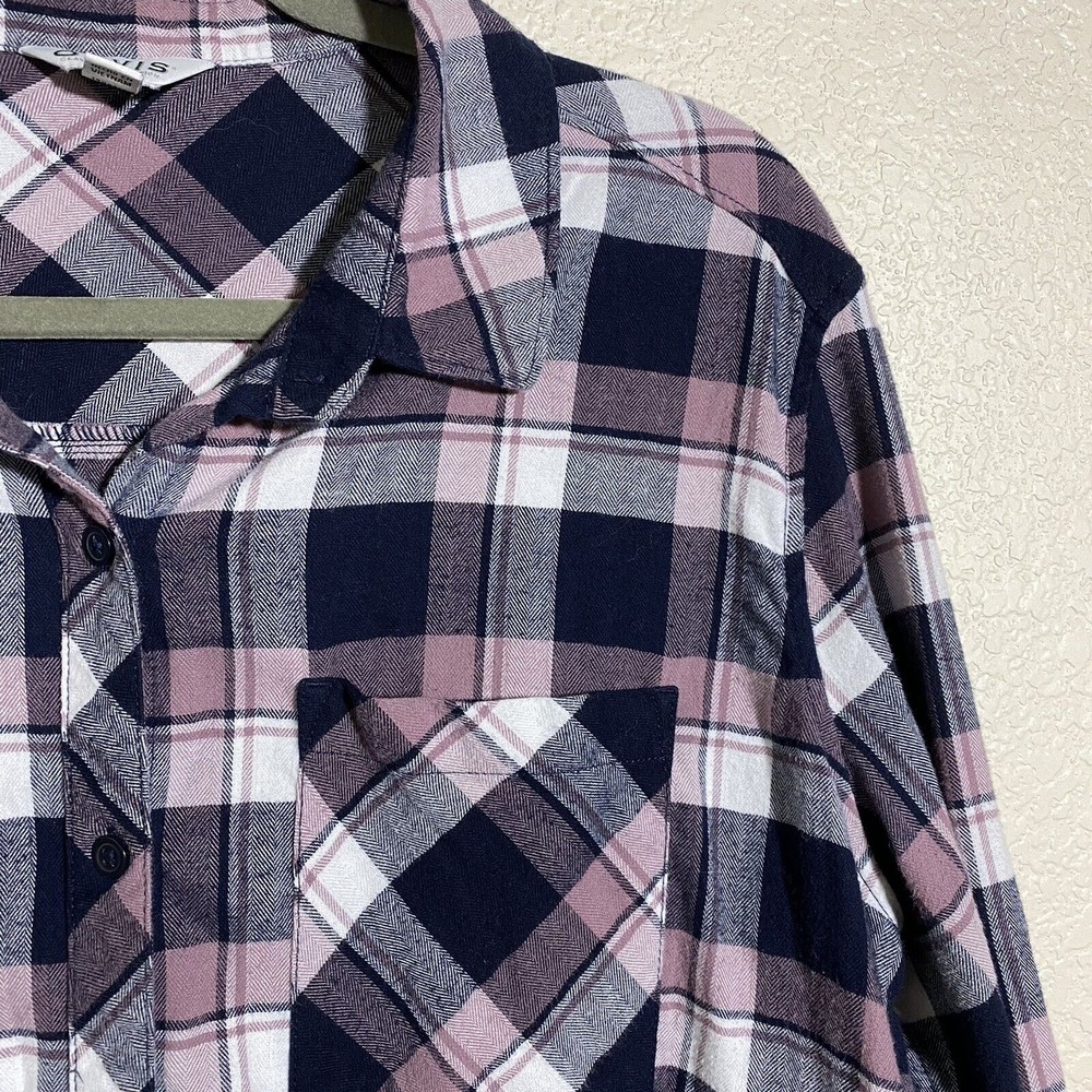 Orvis Womens Shirt Size XL Black Pink Plaid Button Front - Picture 3 of 9